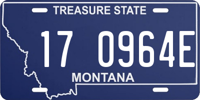 MT license plate 170964E