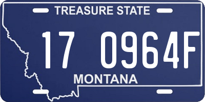 MT license plate 170964F
