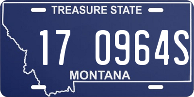 MT license plate 170964S