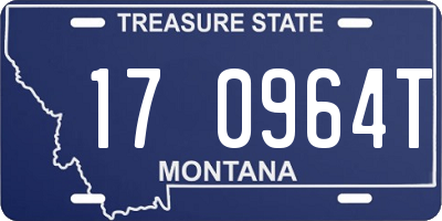 MT license plate 170964T