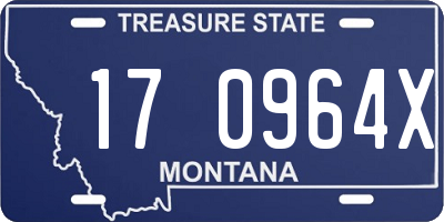 MT license plate 170964X