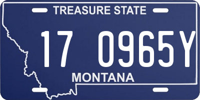 MT license plate 170965Y