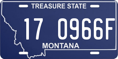 MT license plate 170966F