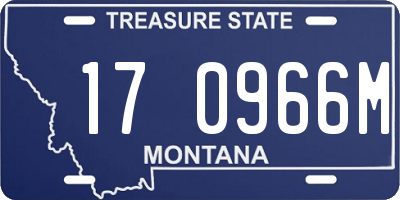 MT license plate 170966M