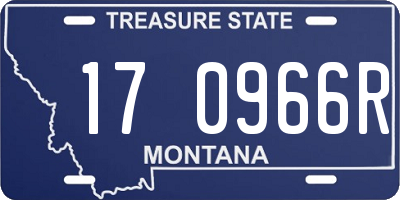 MT license plate 170966R
