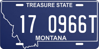MT license plate 170966T