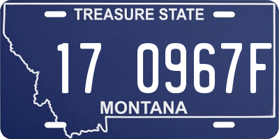 MT license plate 170967F