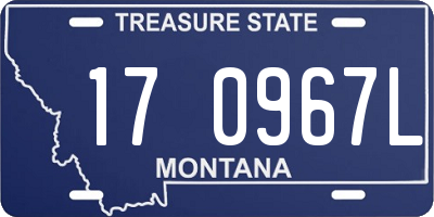 MT license plate 170967L