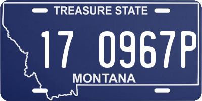MT license plate 170967P