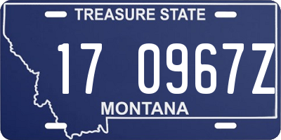 MT license plate 170967Z