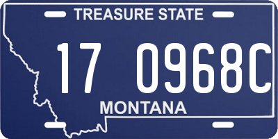 MT license plate 170968C