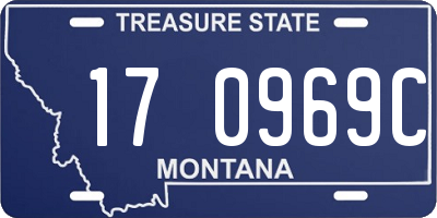 MT license plate 170969C