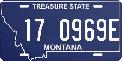 MT license plate 170969E
