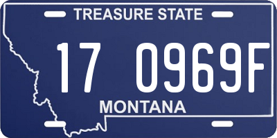 MT license plate 170969F
