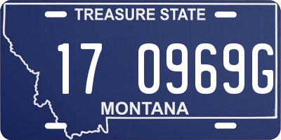 MT license plate 170969G