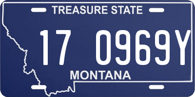 MT license plate 170969Y