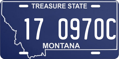 MT license plate 170970C