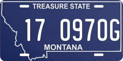 MT license plate 170970G
