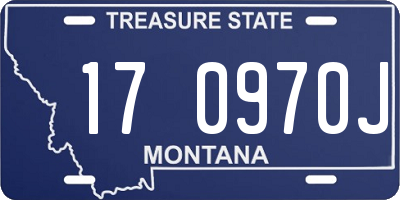 MT license plate 170970J
