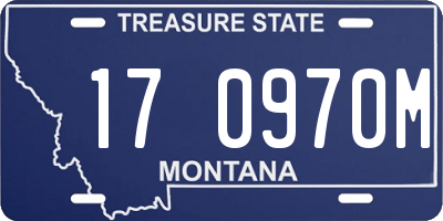 MT license plate 170970M