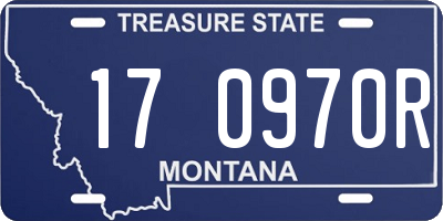 MT license plate 170970R