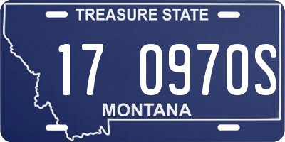MT license plate 170970S