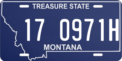 MT license plate 170971H