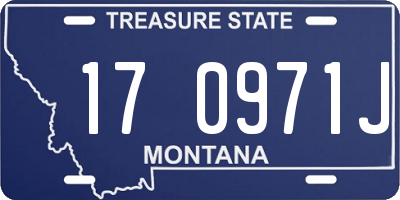 MT license plate 170971J