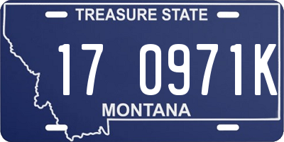 MT license plate 170971K