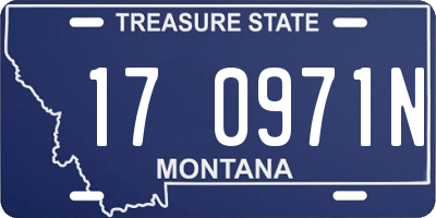 MT license plate 170971N