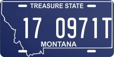 MT license plate 170971T