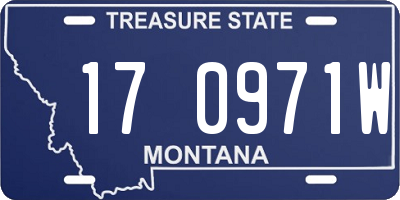 MT license plate 170971W