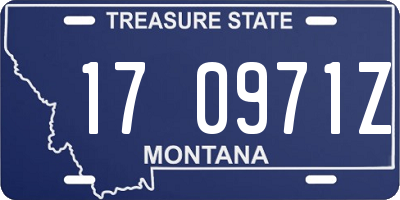 MT license plate 170971Z