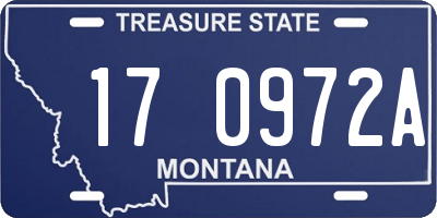MT license plate 170972A