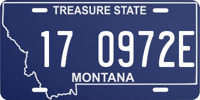 MT license plate 170972E