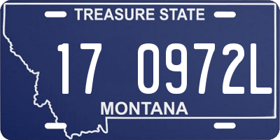 MT license plate 170972L