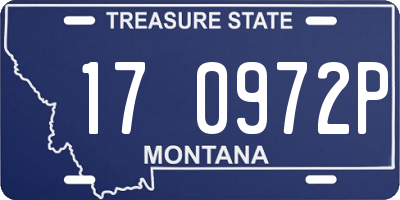 MT license plate 170972P