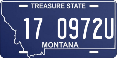 MT license plate 170972U