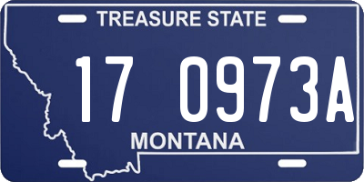 MT license plate 170973A