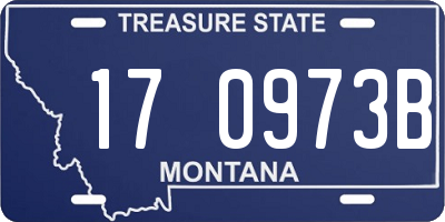 MT license plate 170973B