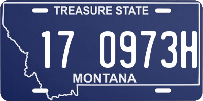 MT license plate 170973H