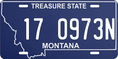 MT license plate 170973N