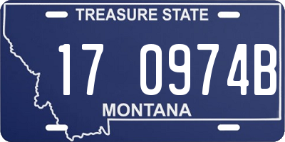 MT license plate 170974B
