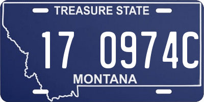 MT license plate 170974C