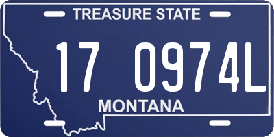 MT license plate 170974L