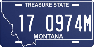 MT license plate 170974M