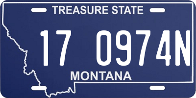 MT license plate 170974N