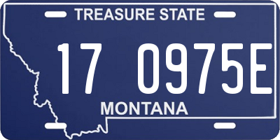 MT license plate 170975E