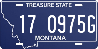 MT license plate 170975G