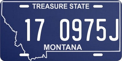 MT license plate 170975J